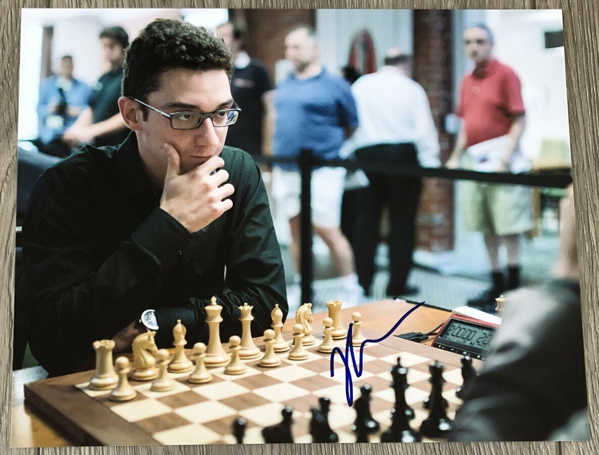 CHESS GRANDMASTER FABIANO CARUANA SIGNED AUTOGRAPH 8x10 Photo Poster painting E w/EXACT PROOF