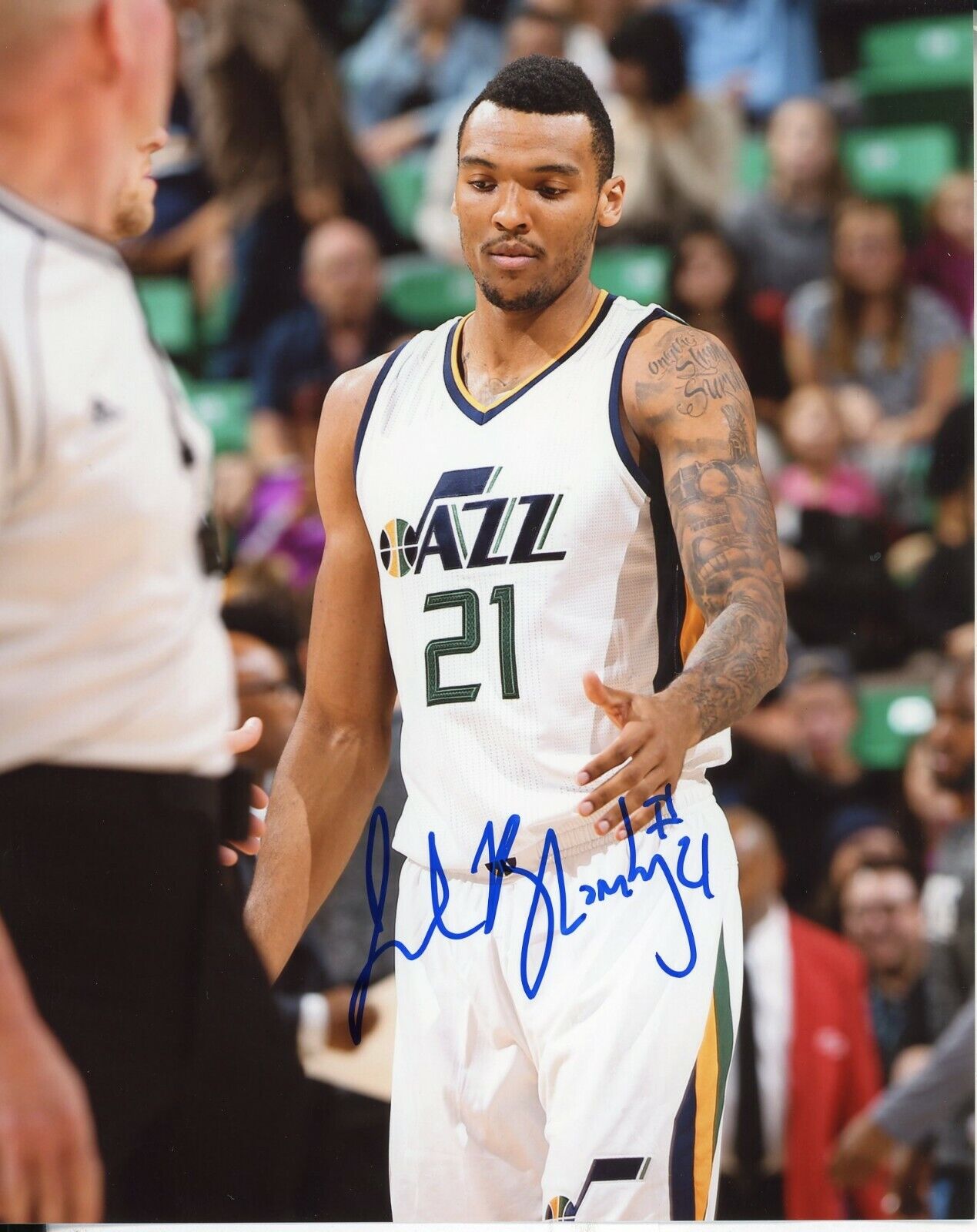 Joel Bolomboy Autographed 8x10 Utah Jazz#S1385