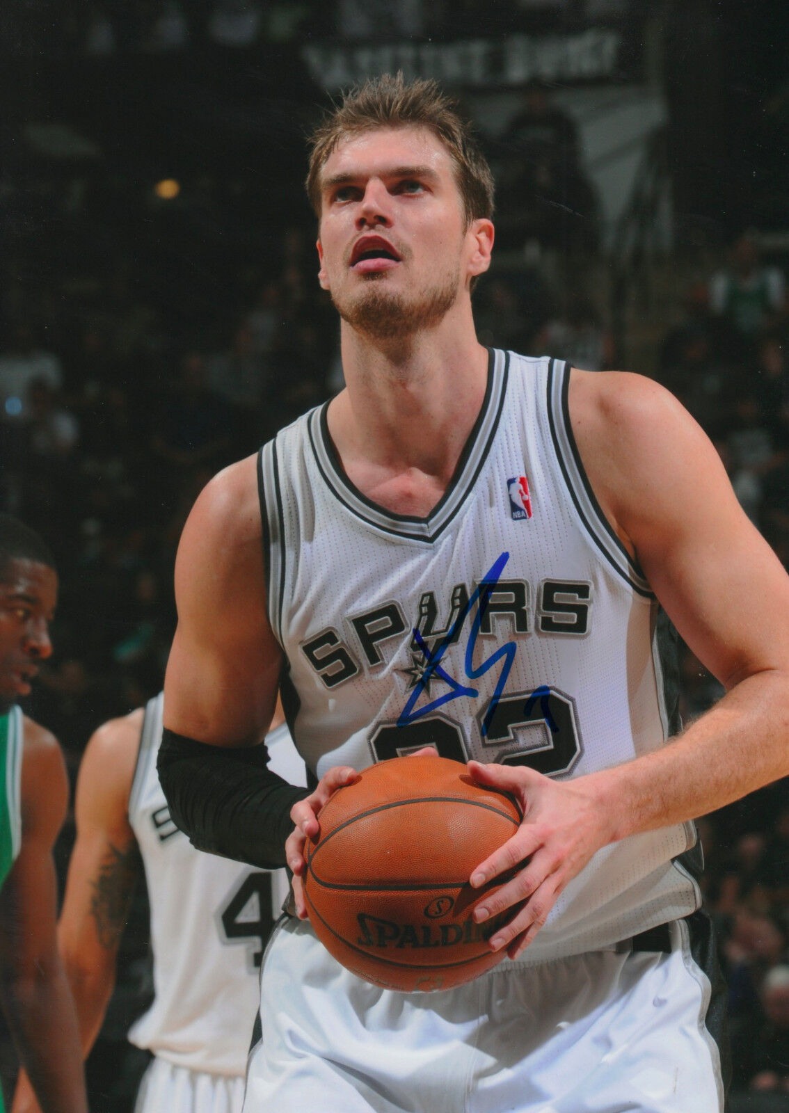 Tiago Splitter Spurs NBA signed 8x12 inch Photo Poster painting autograph