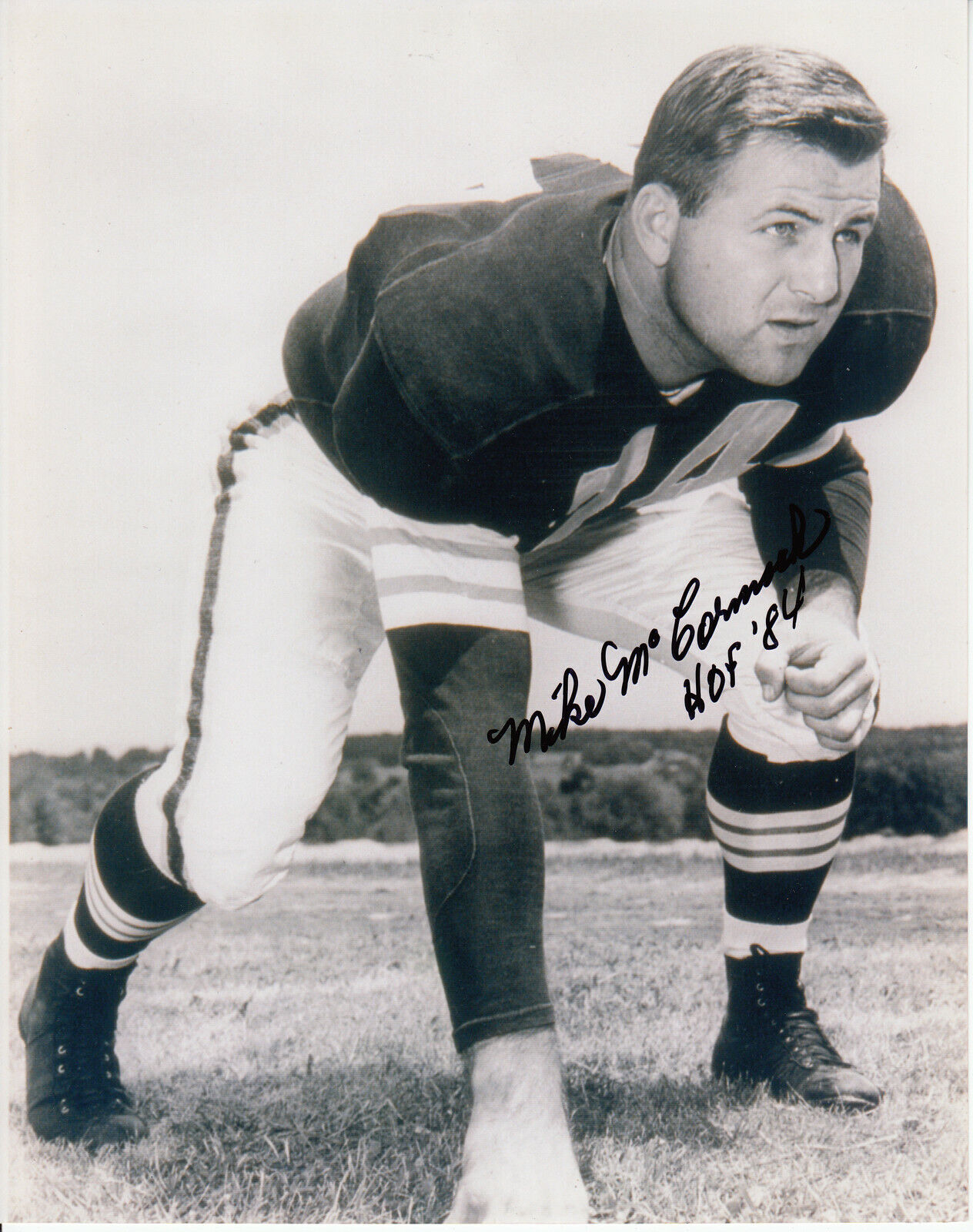 Mike McCormack #10 8x10 Signed Photo Poster painting w/ COA Cleveland Browns 031719