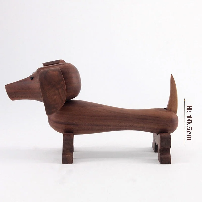 Wholesale Teckel sausage dogs wooden puppies Dackel home car accessories  birthday gifts can be issued German Dachshund