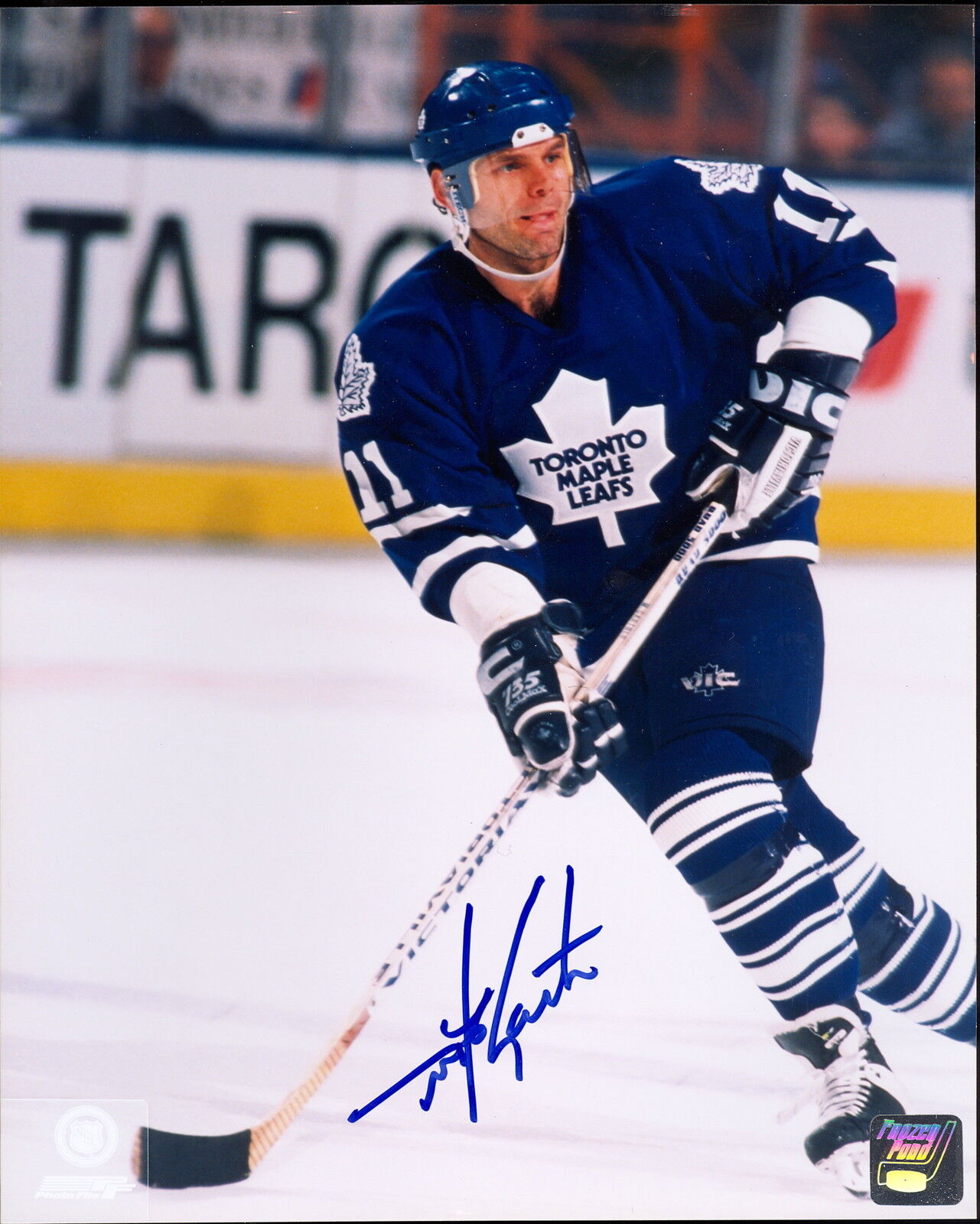 MIKE GARTNER HOF TORONTO MAPLE LEAFS AUTOGRAPH SIGNED 8X10 HOCKEY Photo Poster painting WITH COA