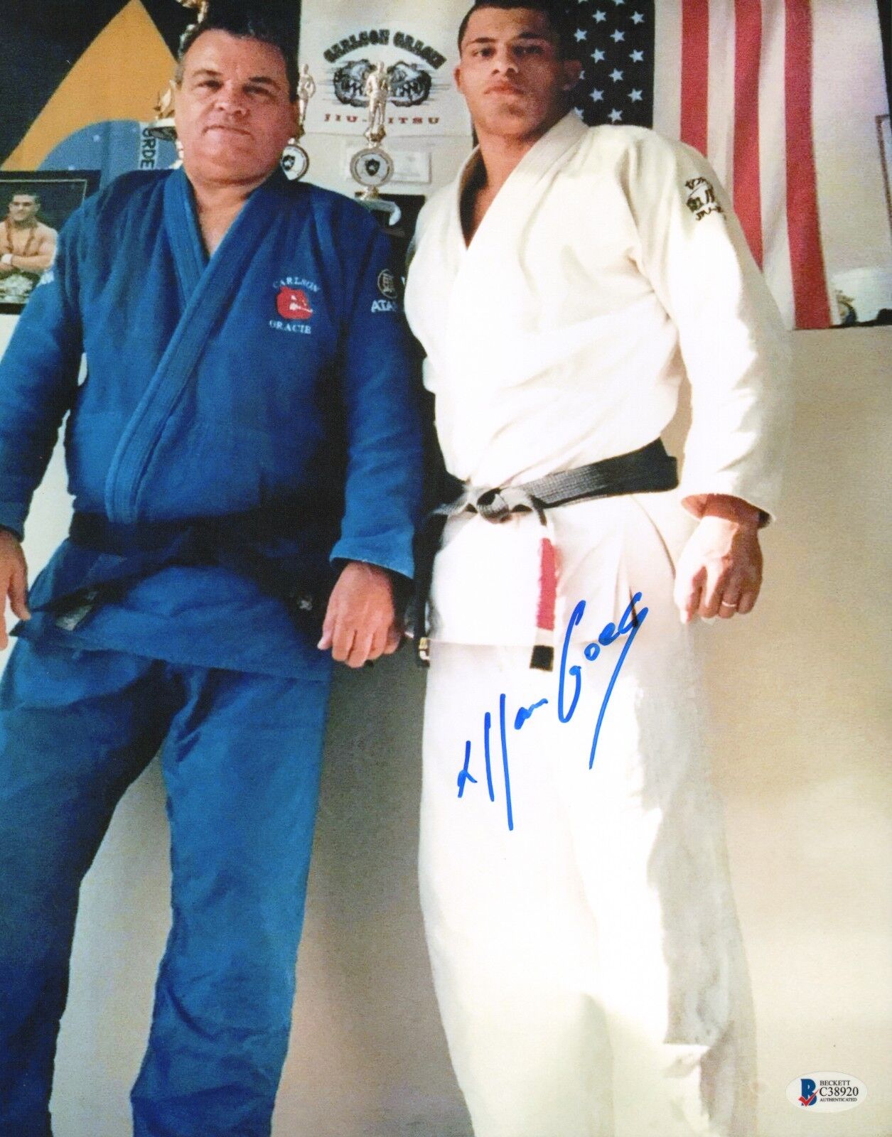 Allan Goes Signed 11x14 Photo Poster painting BAS COA UFC Jiu-Jitsu Picture w/ Carlson Gracie 17