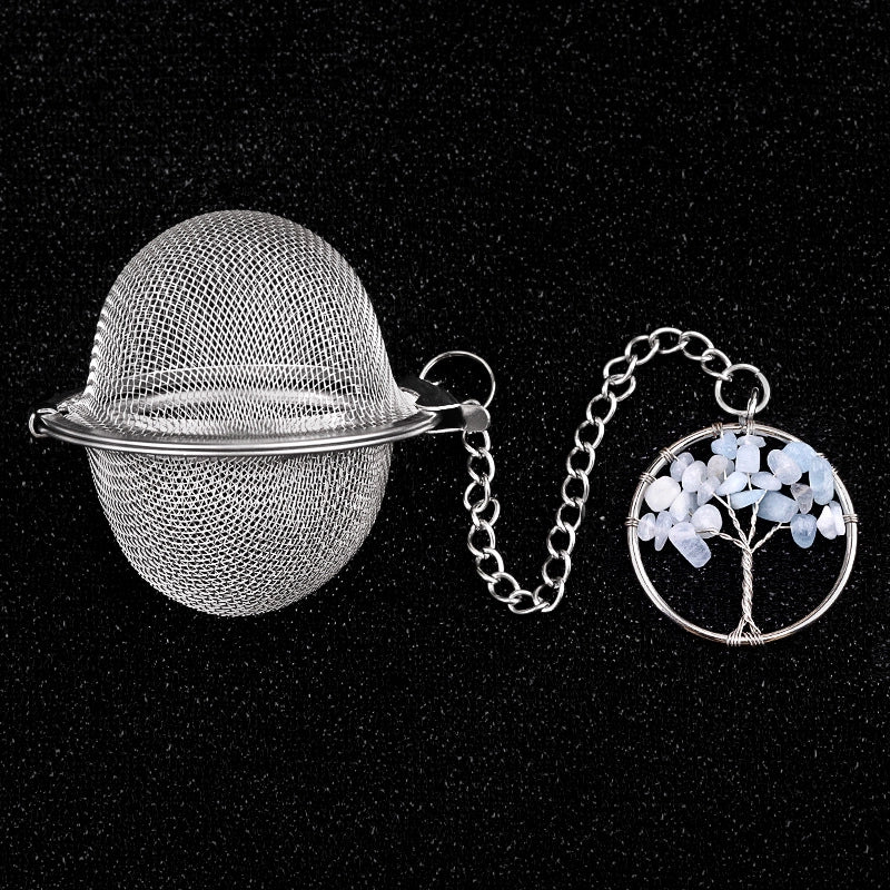 Vintage Style Classic Style Life Tree 304 Stainless Steel Crystal Agate 1 Piece