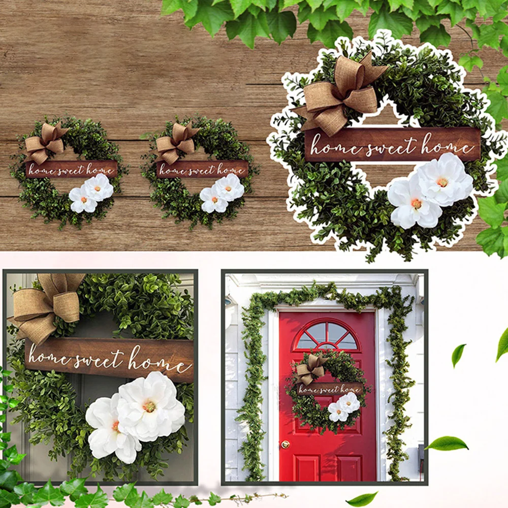 Green Leaf Small Fresh Letter Brand Garland Door Hanging