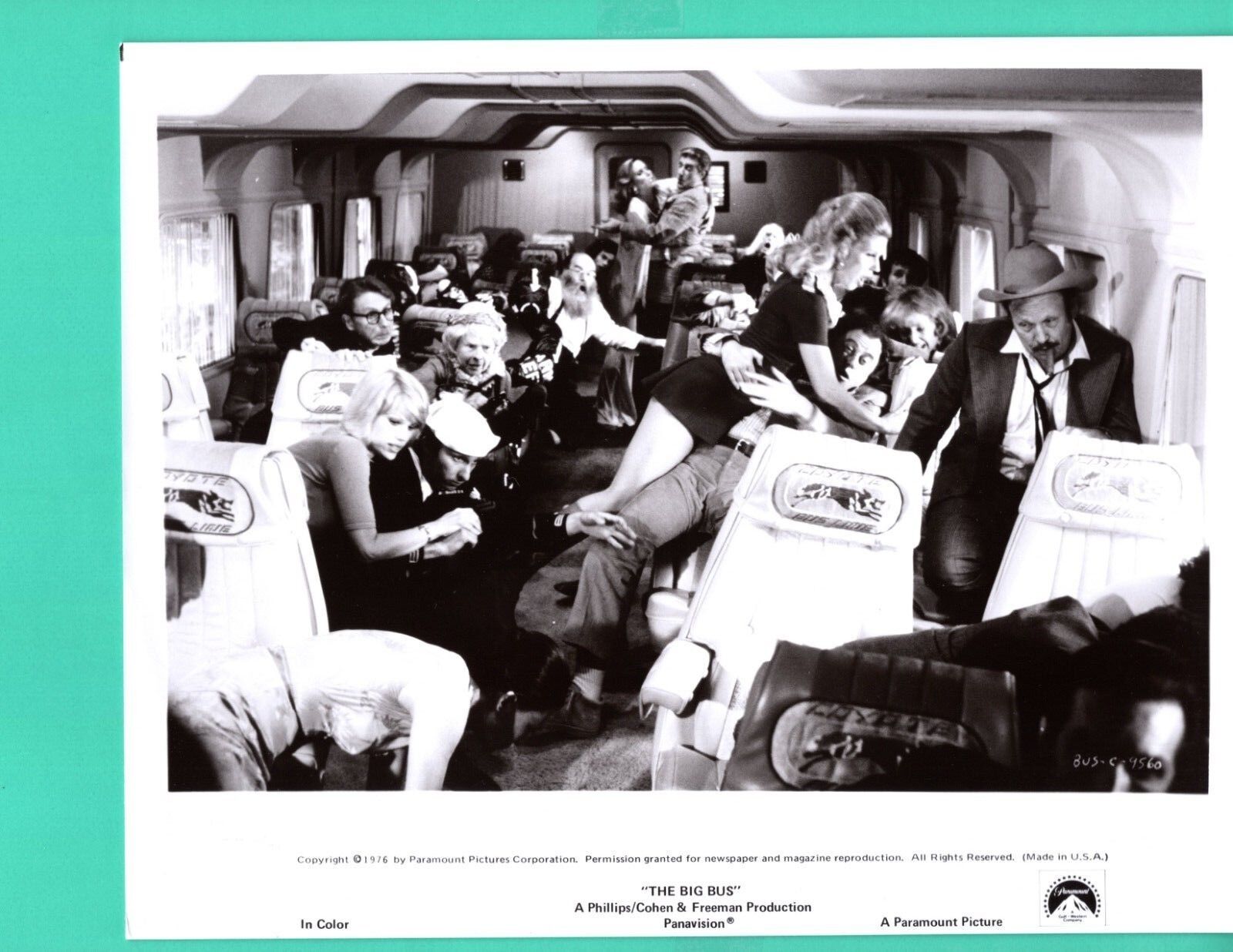 JOSEPH BOLOGNA STOCKARD CHANNING JOHN BECK 1976 Movie Photo Poster painting 8x10 The Big Bus