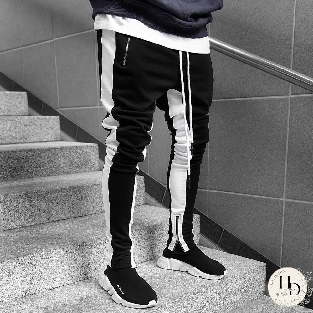 Mens Joggers Casual Pants Fitness Men Sportswear Tracksuit Bottoms Skinny Sweatpants Trousers Black Gyms Jogger Track Pants