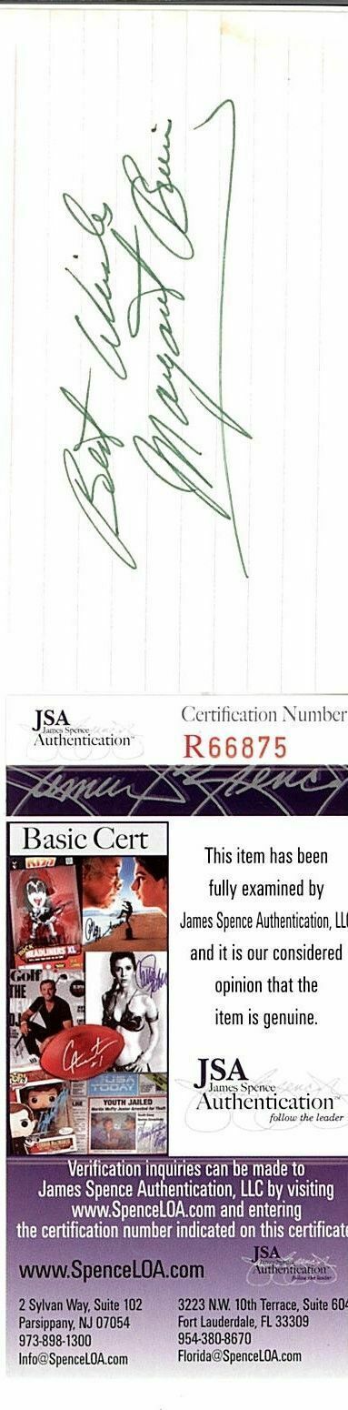 MARGARET O'BRIEN ACTRESS SIGNED CUT SIGNATURE JSA AUTHENTICATED COA #R66875