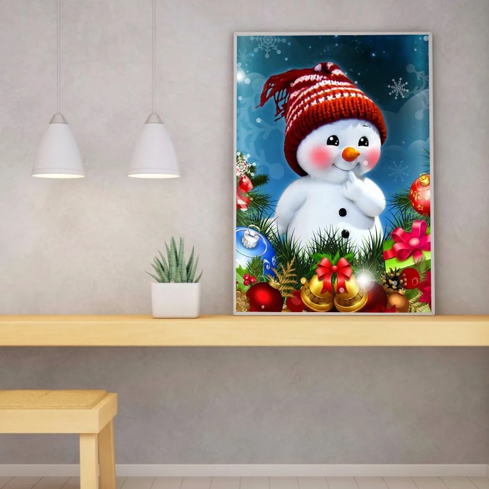 Diamond Painting - Full Round Drill - Snowman(30*40cm)