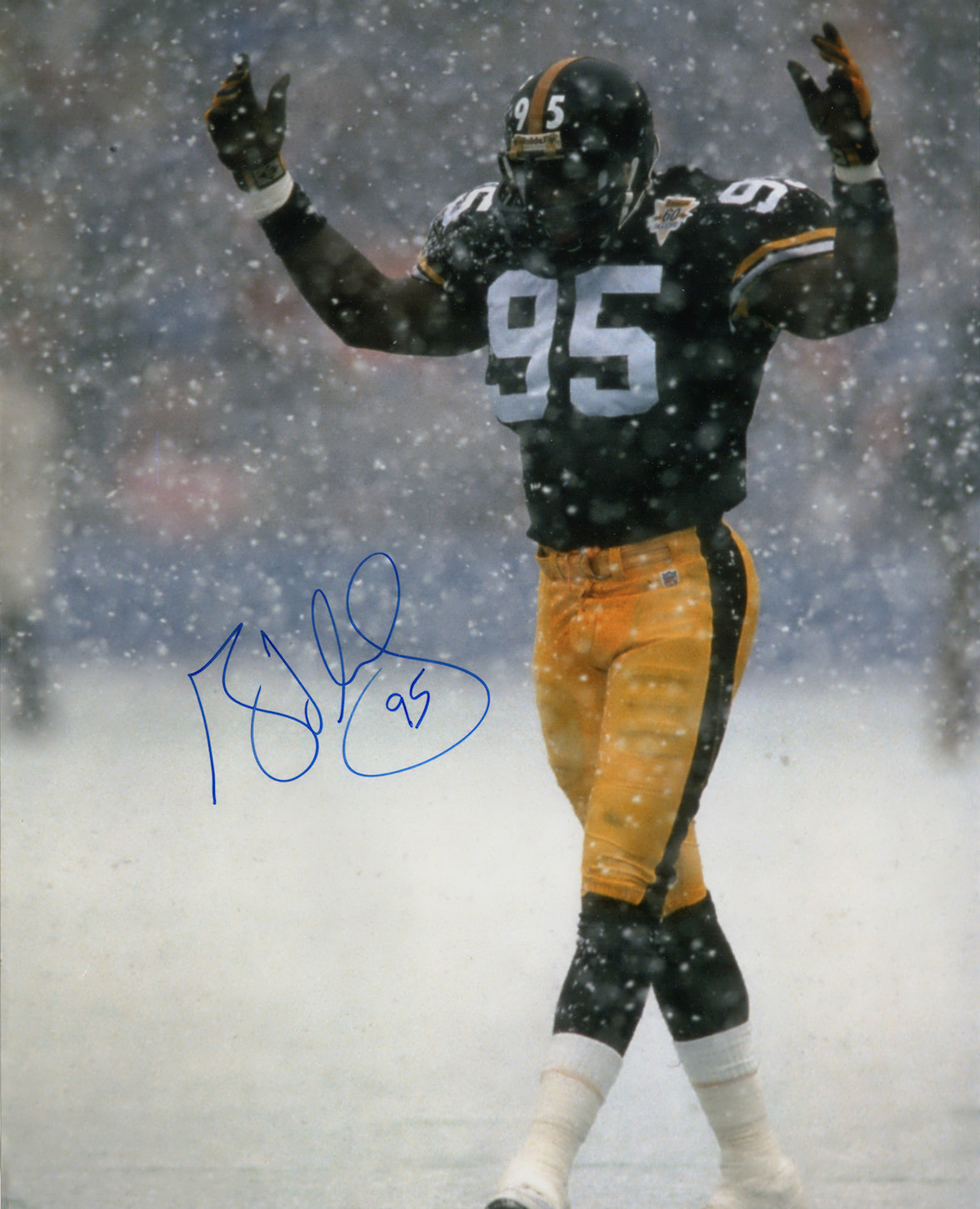 Greg Lloyd signed autographed 16x20 Photo Poster painting! Pittsburgh Steelers! Authentic! 4222