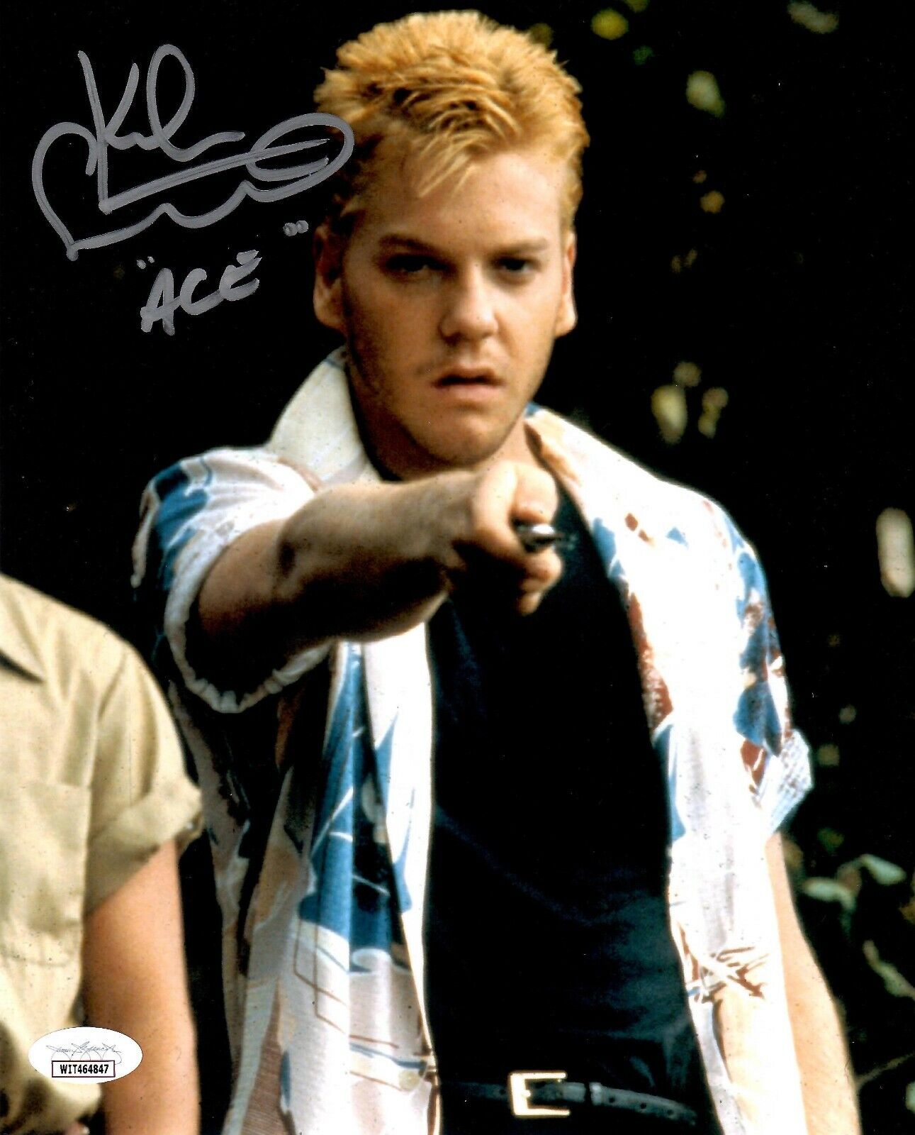 Kiefer Sutherland auto inscribed signed 8x10 Photo Poster painting Stand By Me Ace Merrill JSA