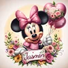 Blume Minnie - DIY Personalisiert Disney Namen Voller Diamant Malerei