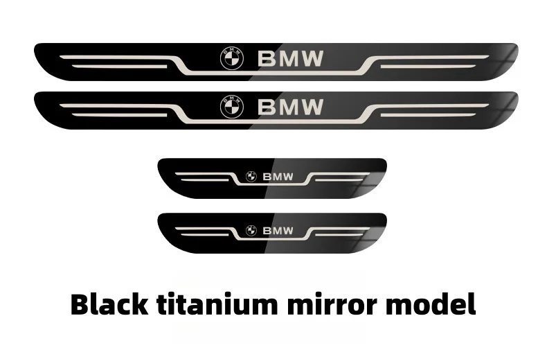 Car universal style stainless steel welcome door sill strip