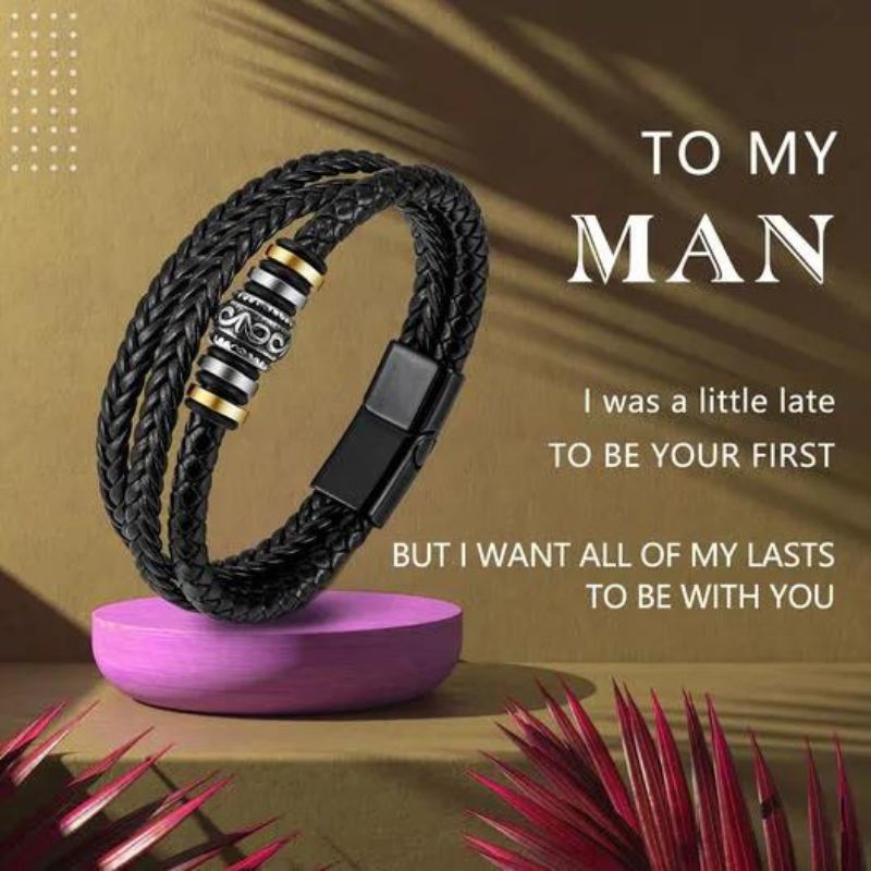 Unique Gift To My Man - I Want All Of My Lasts To Be With You - Vintage Bracelet