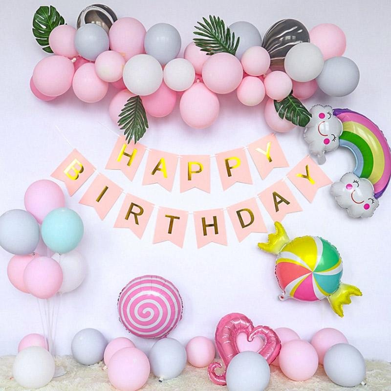 Macaron Latex Balloon Set Birthday Party