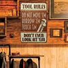 Tool Rules - Metal Tin Signs(8*12Inch/12*16Inch) - Garage