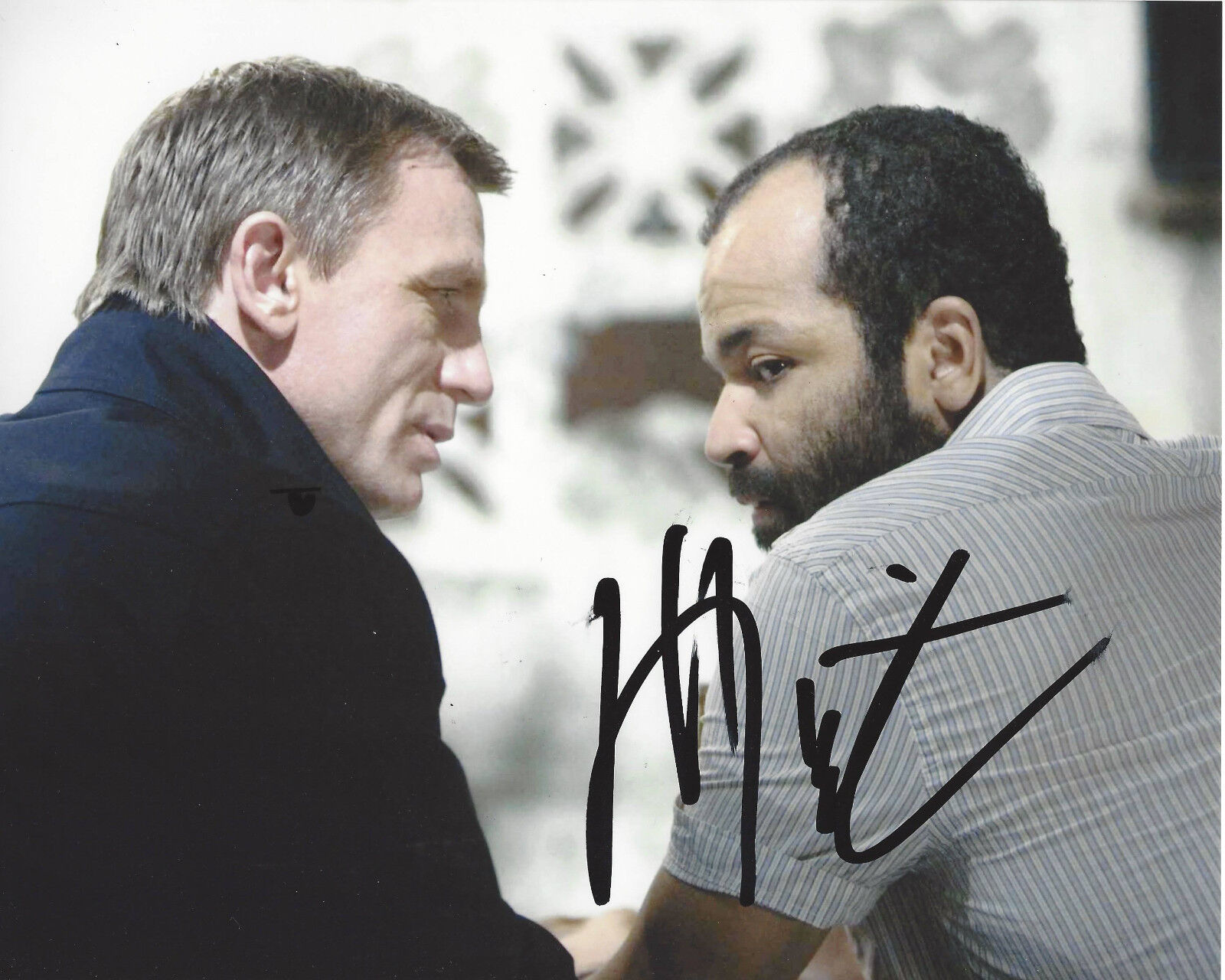 JEFFREY WRIGHT SIGNED 'JAMES BOND CASINO ROYALE' FELIX 8X10 Photo Poster painting D w/COA ACTOR