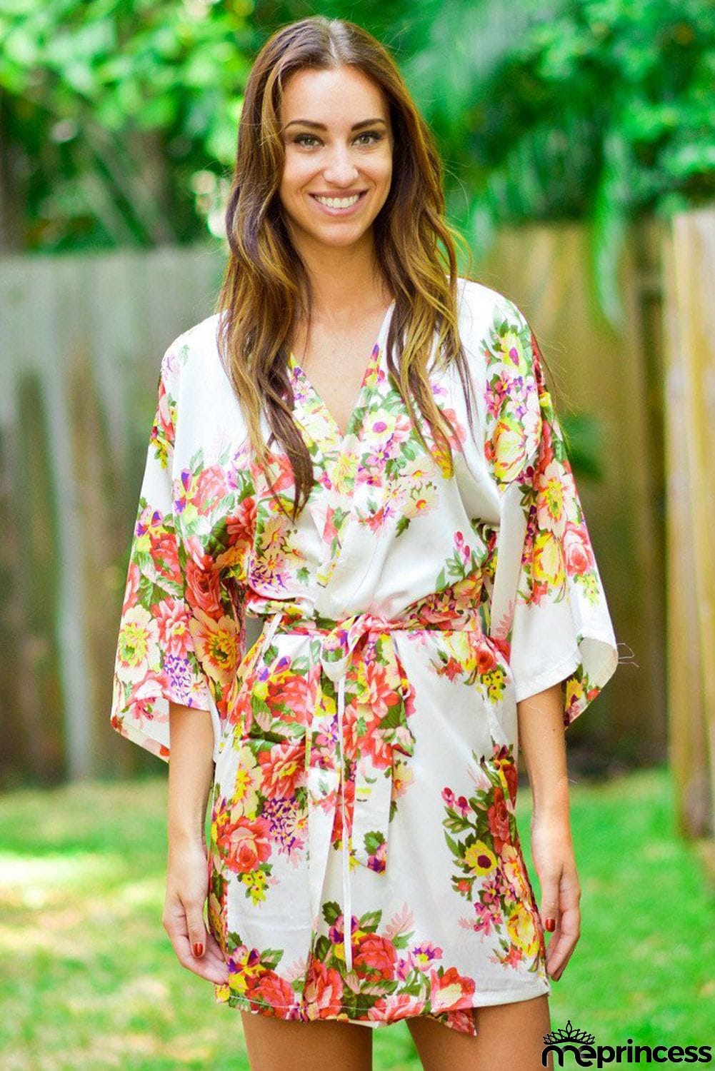 Floral Bundles Robe with Belt