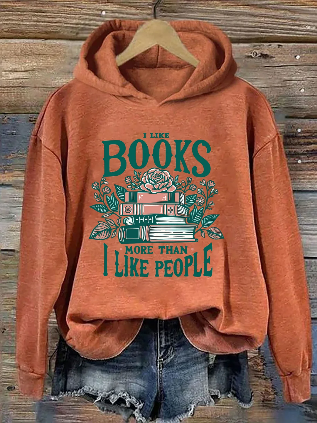 I Like Books More Than I Like People Hoodie