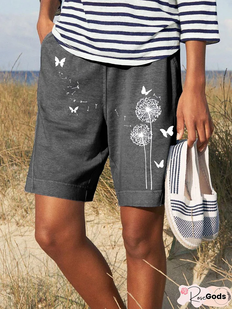 Casual and Dandelion Elastic Waist Shorts