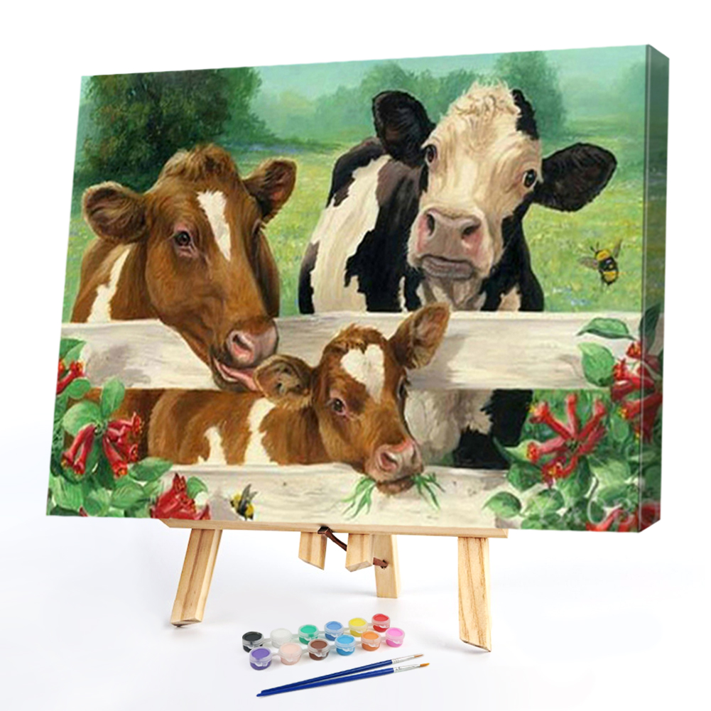 

50*40CM - Paint By Numbers - Cattle, 501 Original