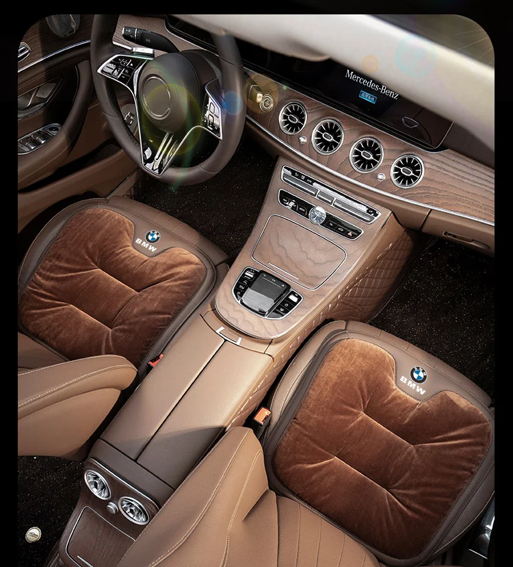 Car short plush winter seat cushion