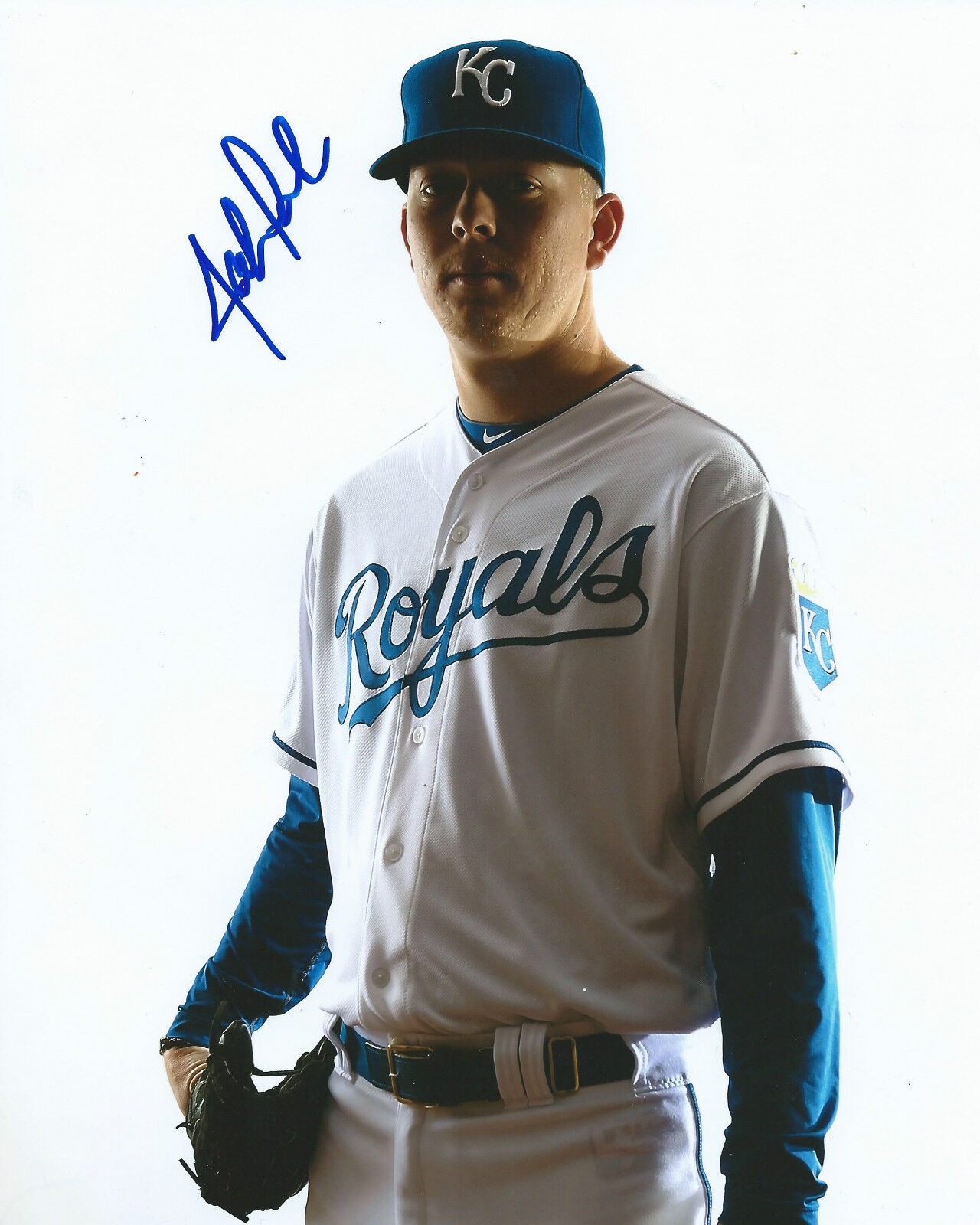 **GFA Kansas City Royals *JOHN LAMB* Signed 8x10 Photo Poster painting J1 COA**