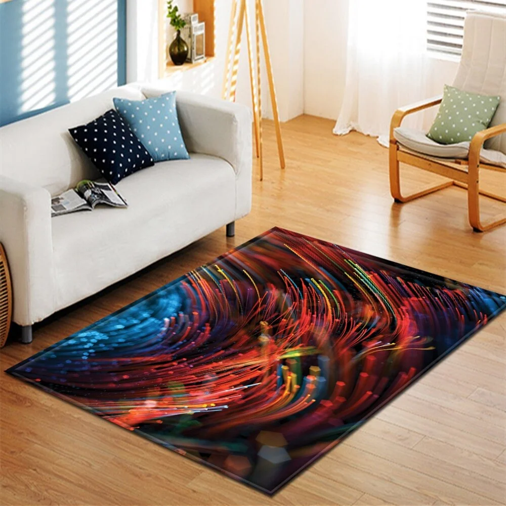 Christmas Living Room Carpet Kids Room Carpet Home Bedroom Bedside Mats Hallway Floor Decoration 3D Large Rug