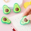 20PCS Creative Cartoon Avocado Erasers for Kids Student Office Exam Stationery Gift