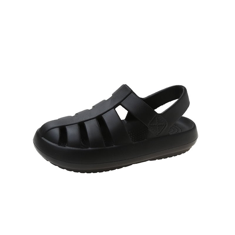 2022 New Summer Shoes Sandals Ladies Lace-Up Cuff Outdoor Lightweight Casual Beach Sandals Ladies Flower Sandals