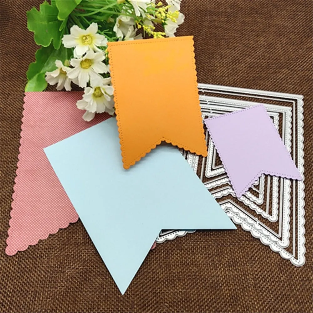 10 Layer label frame card Cutting Dies Stencils For DIY Scrapbooking Decorative Embossing Handcraft Die Cutting Template