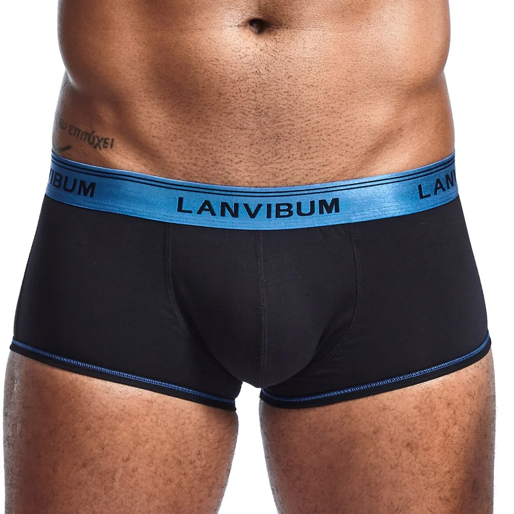 Aonga Men Underwear Comfortable Shorts  Fit Underpants For Man Soft Breathable Boxers Ropa Interior Hombre aonga