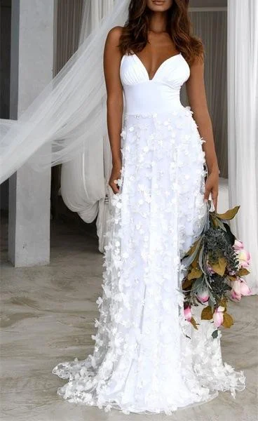 Sexy V-neck suspender dress dress