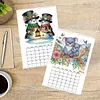 2027 New DIY Diamond Painting Wall Calendar Kit 12-Month Flip Calendar Design Home Decor