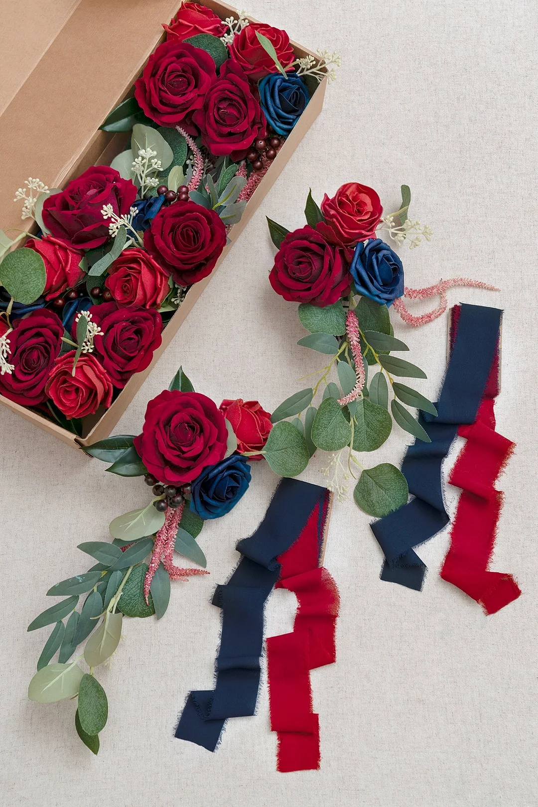 Aisle & Chair Decor in Burgundy & Navy