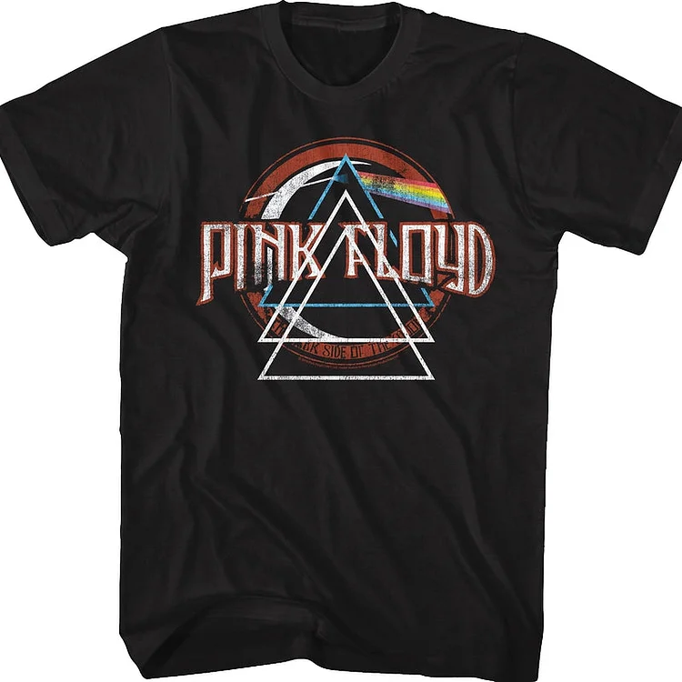 Repeated Prism Dark Side of the Moon Pink Floyd T-Shirt