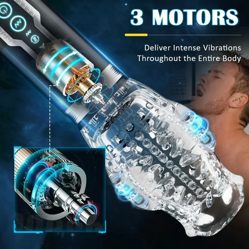 Gawk Gawk 9000 Advanced Blowjob Masturbator 7 Vibration 5 Rotating Thrust Modes