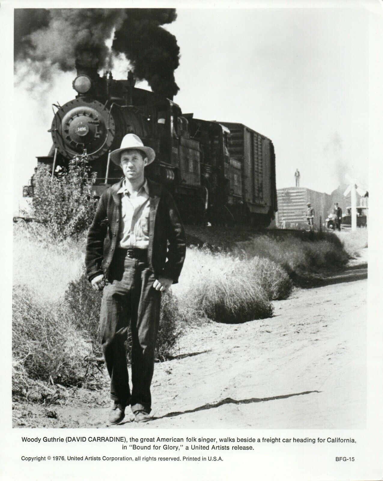 DAVID CARRADINE Actor 8x10 Promo Press News Photo Poster painting BOUND FOR GLORY 1976