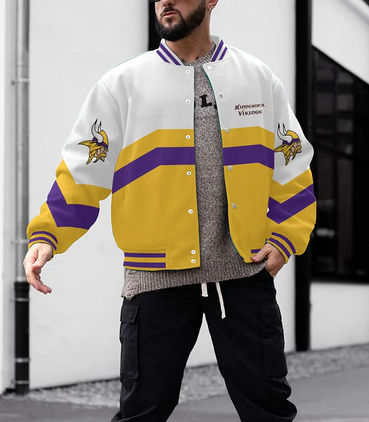 Minnesota Vikings Men's Limited Edition Full-Snap Casual Jacket
