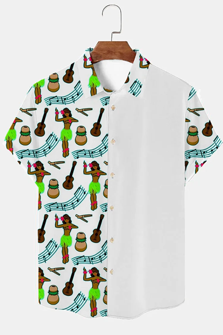 Men'S Vacation Print Short Sleeve Shirt