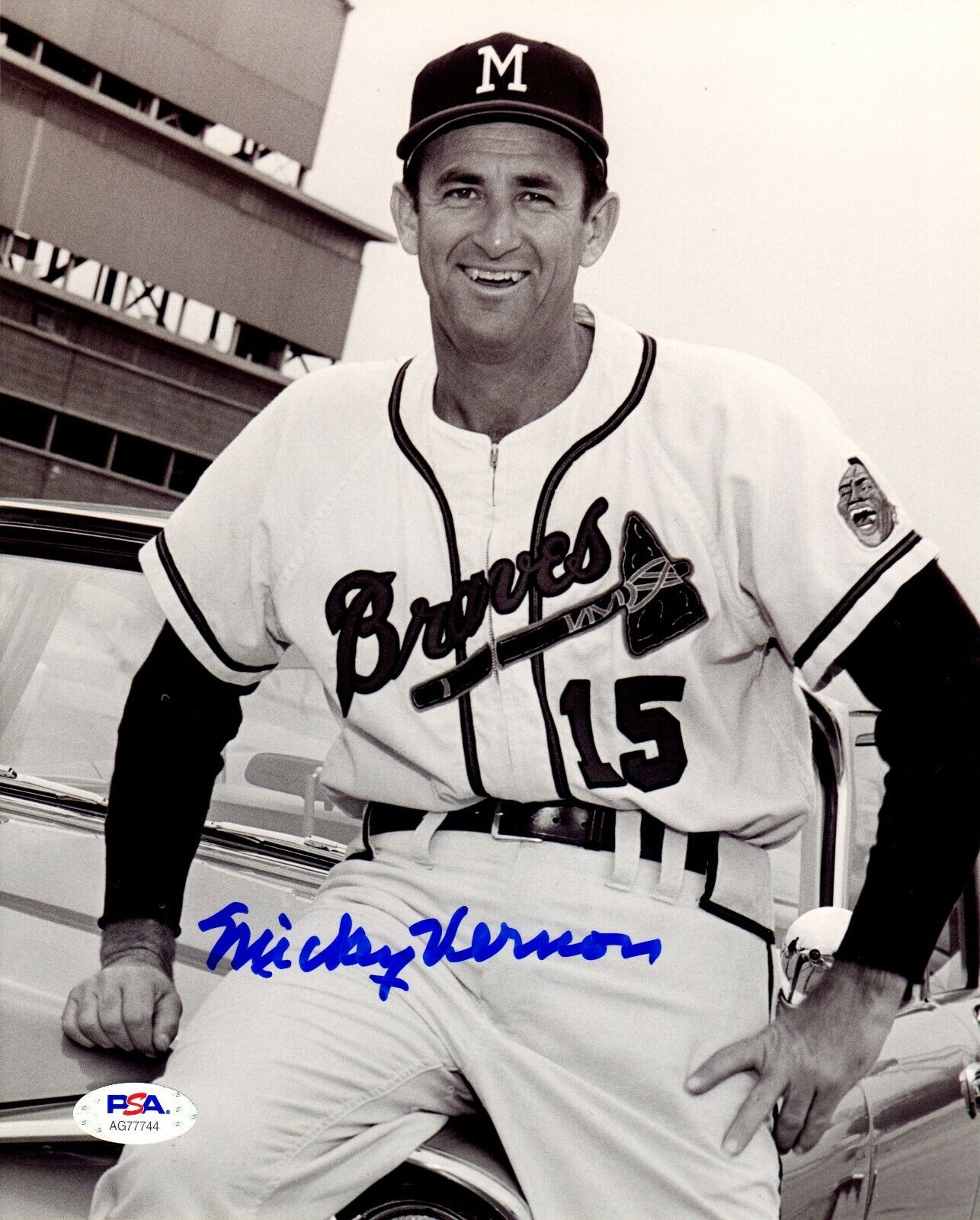 Mickey Vernon autographed signed 8x10 Photo Poster painting MLB Milwaukee Braves PSA COA