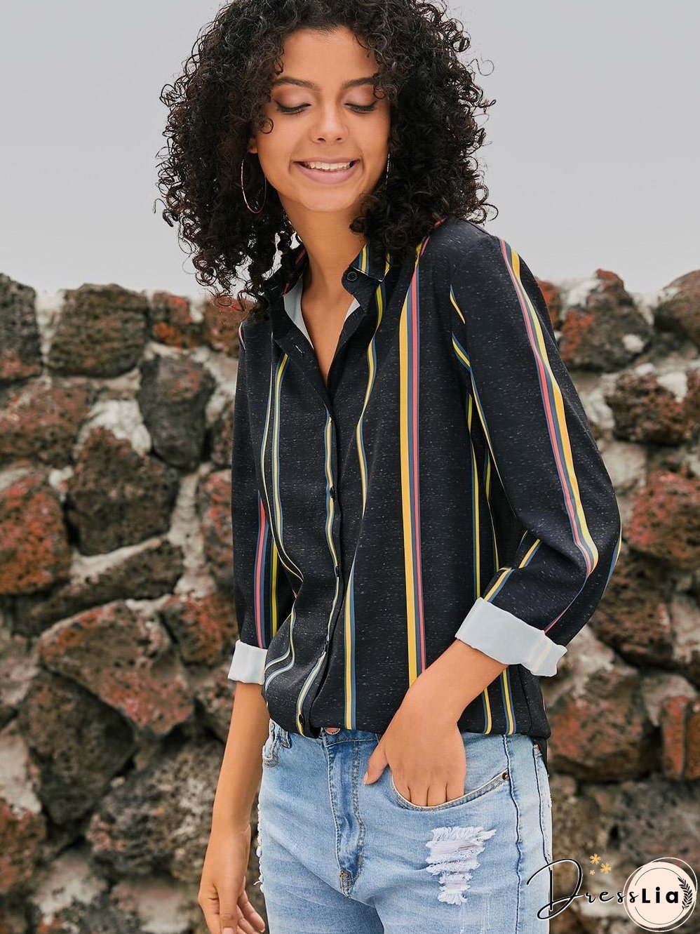 Weekend Casual Striped Shirt