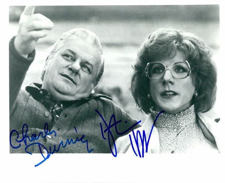 Tootsie (Dustin Hoffman & Charles Durning) signed 8x10 Photo Poster painting In-person