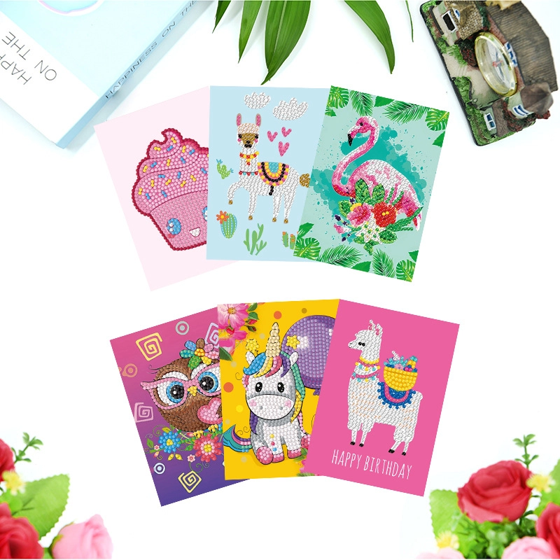 Animal Letter Acrylic Diamond Paper Casual Elegant Cute