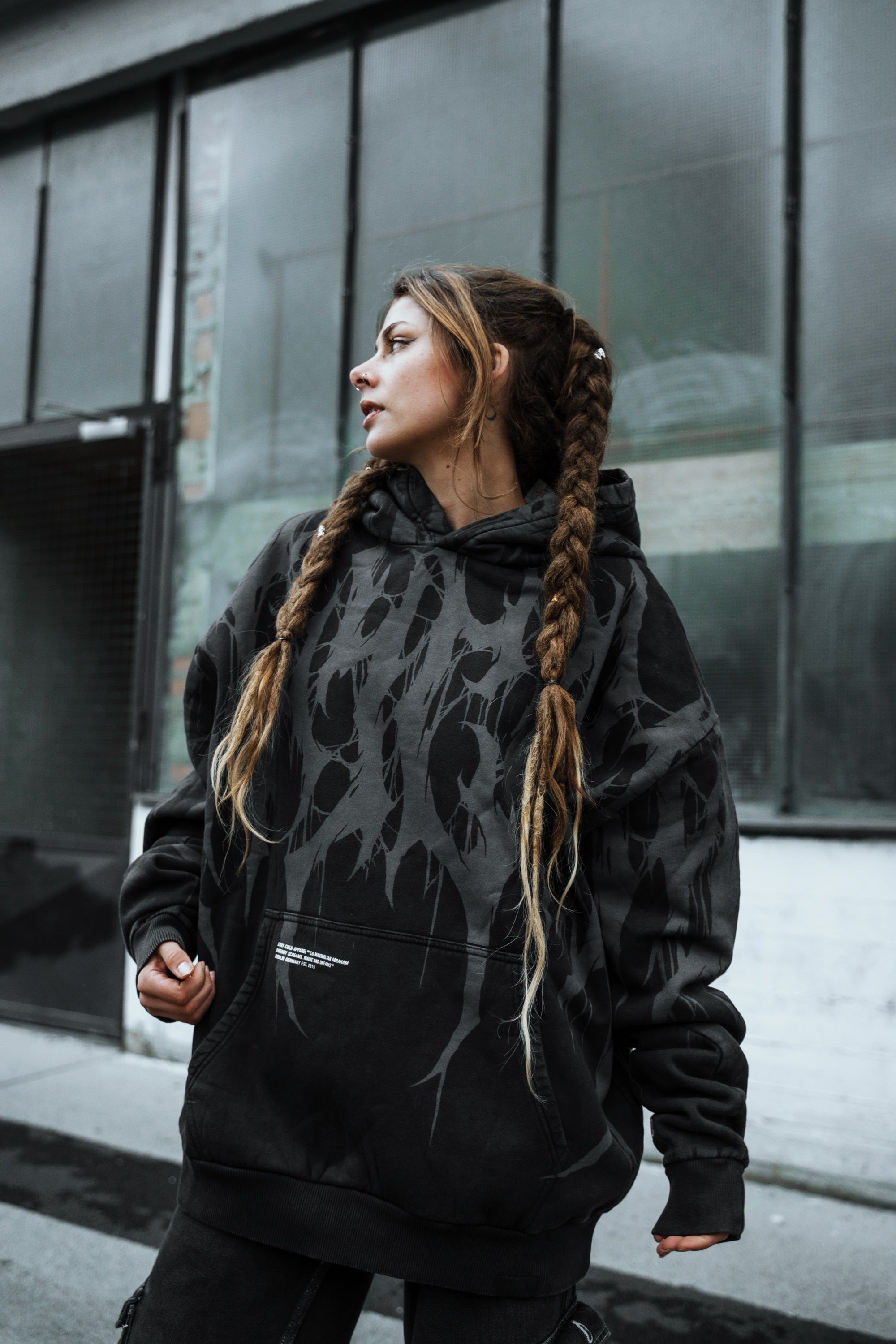 Grimfall - Heavy Oversized Hoodie (Acid Washed) / Rvogue / Rvogue
