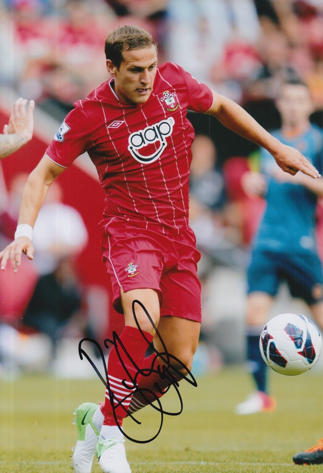 SOUTHAMPTON HAND SIGNED BILLY SHARP 12X8 Photo Poster painting 1.