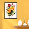 Yellow Rose-11CT Stamped Cross Stitch 30*40cm/11.81*15.75in
