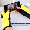 Rechargeable USB Fingerless Heated Gloves w/3 Heating Levels for Sports Skiing
