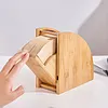 Coffee Filter Holder, Removable Wooden V60 Coffee Filter Holder With Acrylic Dust Cover
