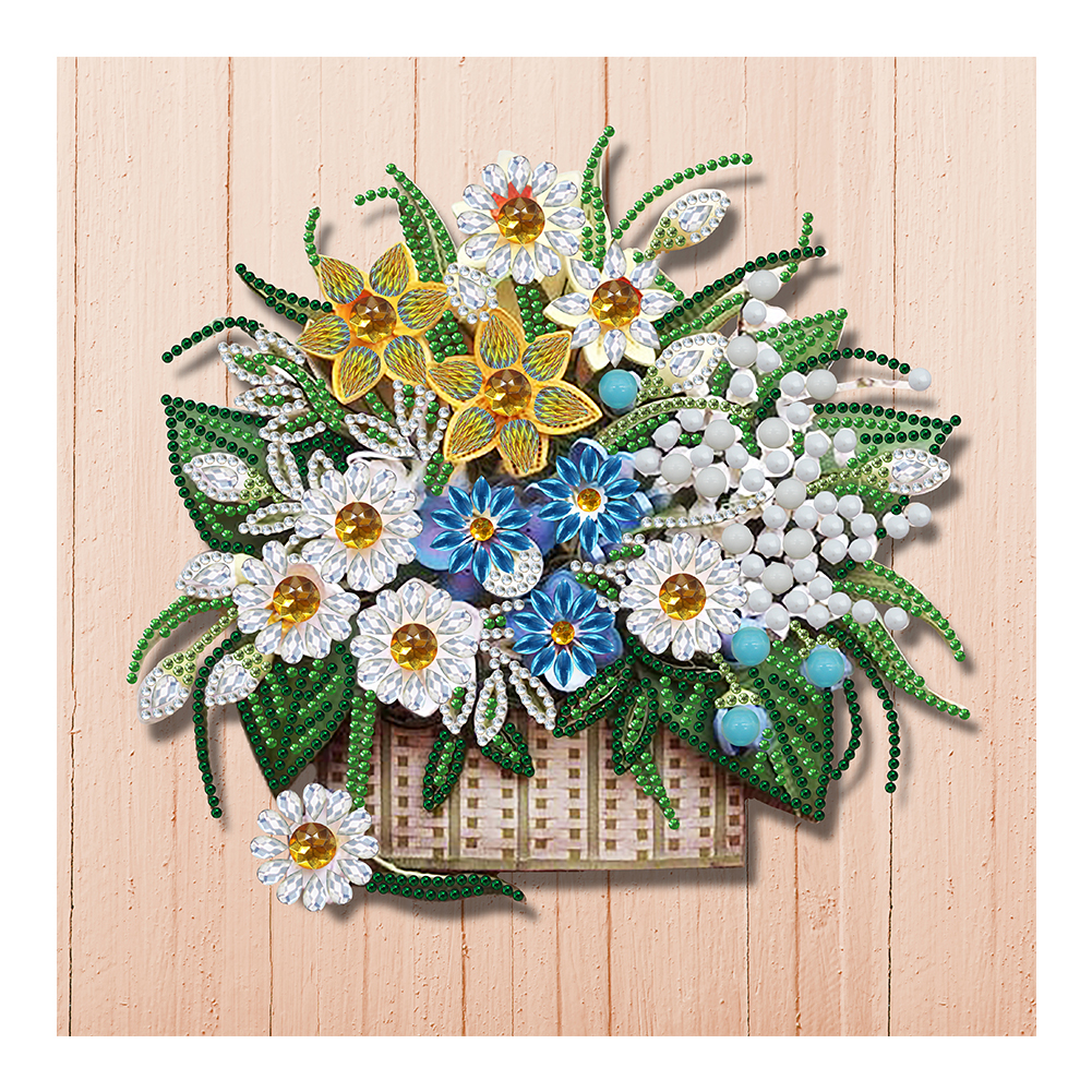 

Flower Quilling Paper - Special Shaped Diamond Painting - 30*30CM, 501 Original